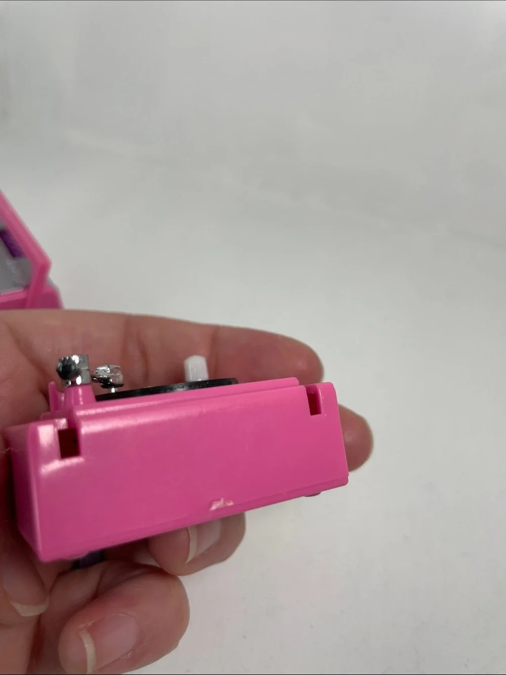 Barbie doll Action Accents Boombox Cassette Wind Up Toy 1980s pink Vintage Works